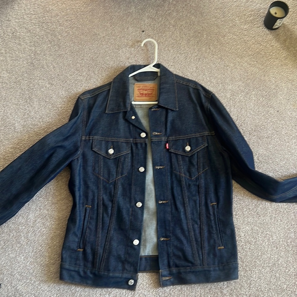 Levi Jean Jacket Dark Denim Sz L